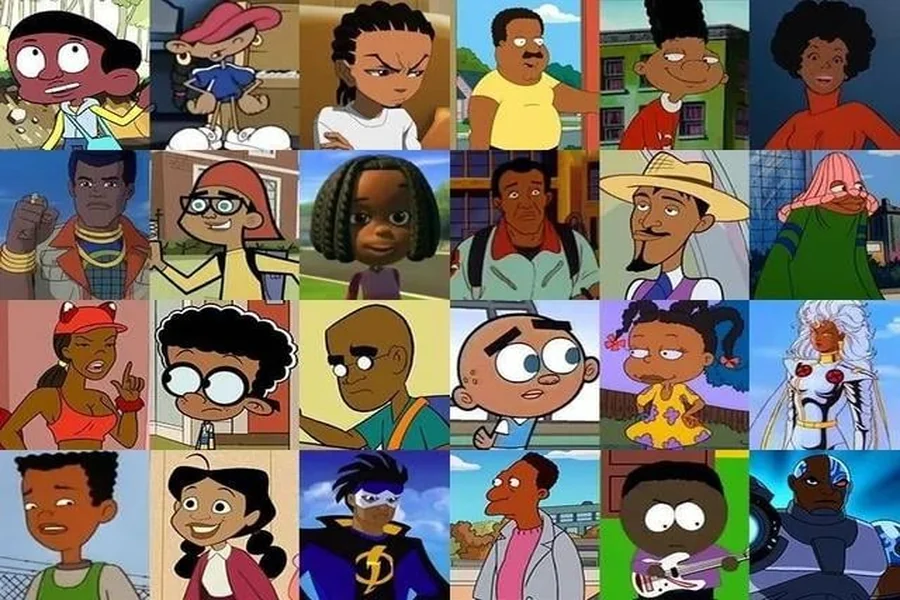 Black Cartoon Character With Dreads