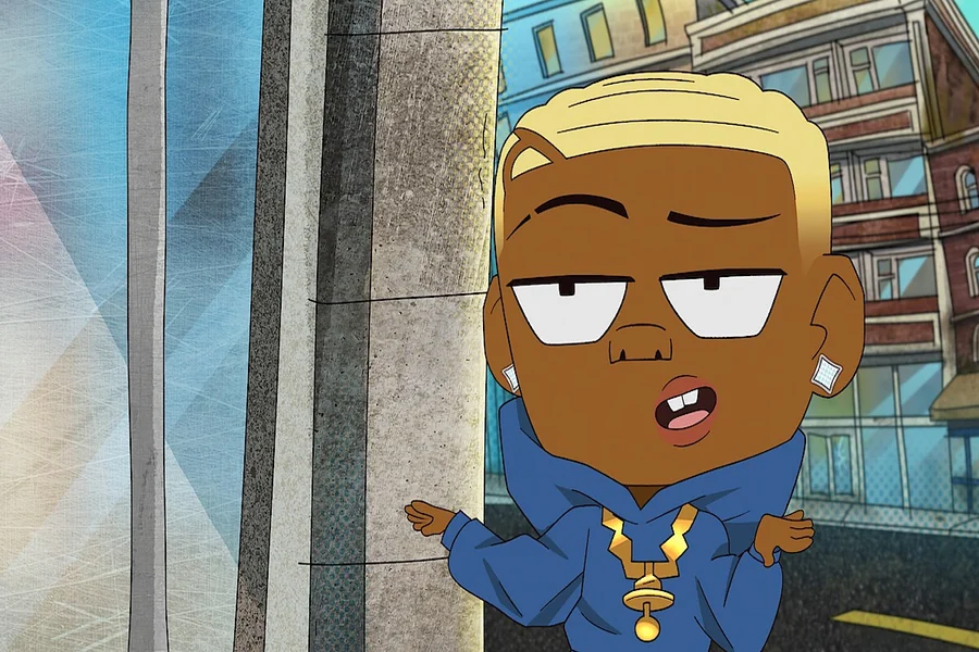 Black Cartoon Character With Glasses