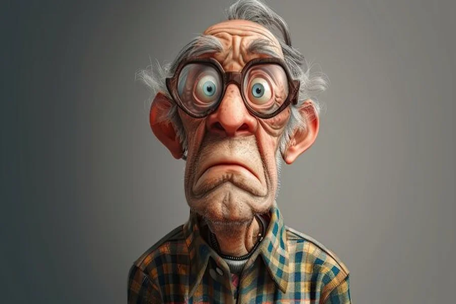 Famous Grumpy Old Man Cartoon Character