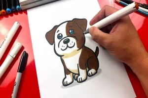 How to Draw Cartoon Dog