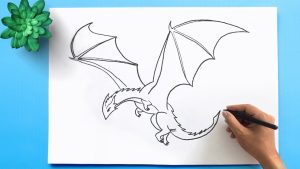 How to Draw a Cartoon Dragon