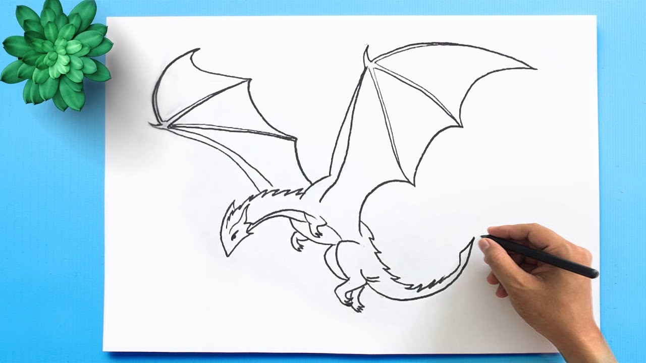 How to Draw a Cartoon Dragon