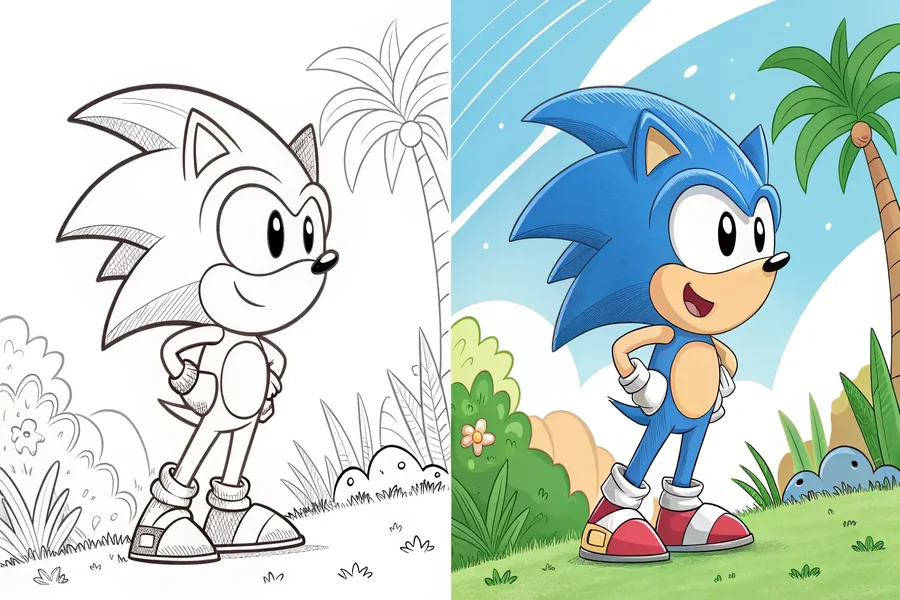 Printable 90's Cartoon Coloring Pages