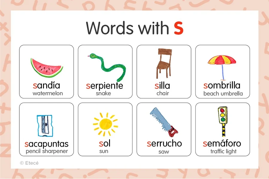 Words in Spanish That Start With S