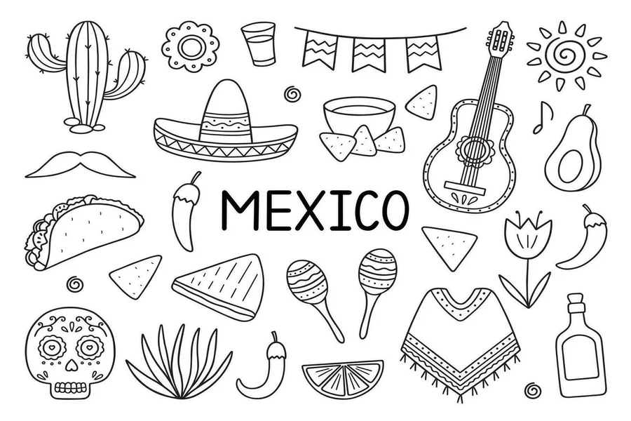 Mexican Culture Drawings