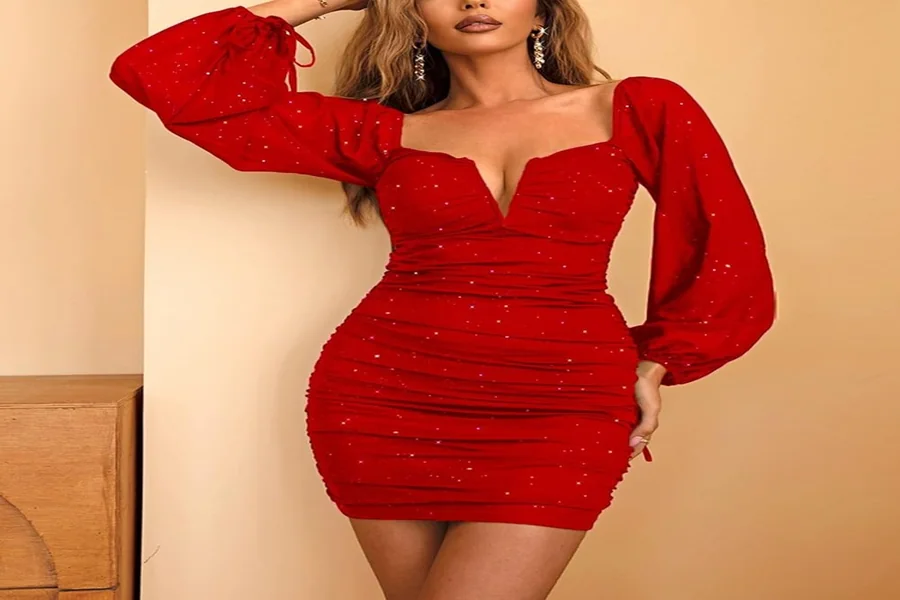 Mini Red Cocktail Dress