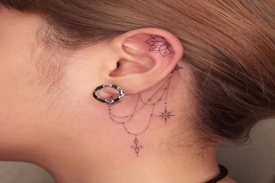 Feminine Ear Tattoos
