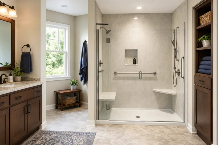 Jacuzzi Bath Remodel Answers the Tub Conversion to Shower Request